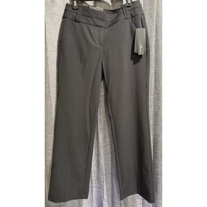 Memoir Black Career Dress Pants Simply Slender Straight Leg Size 7 Short NWT